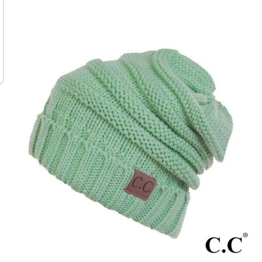 C.C.Beanie Slouchy Beanie in Sage
